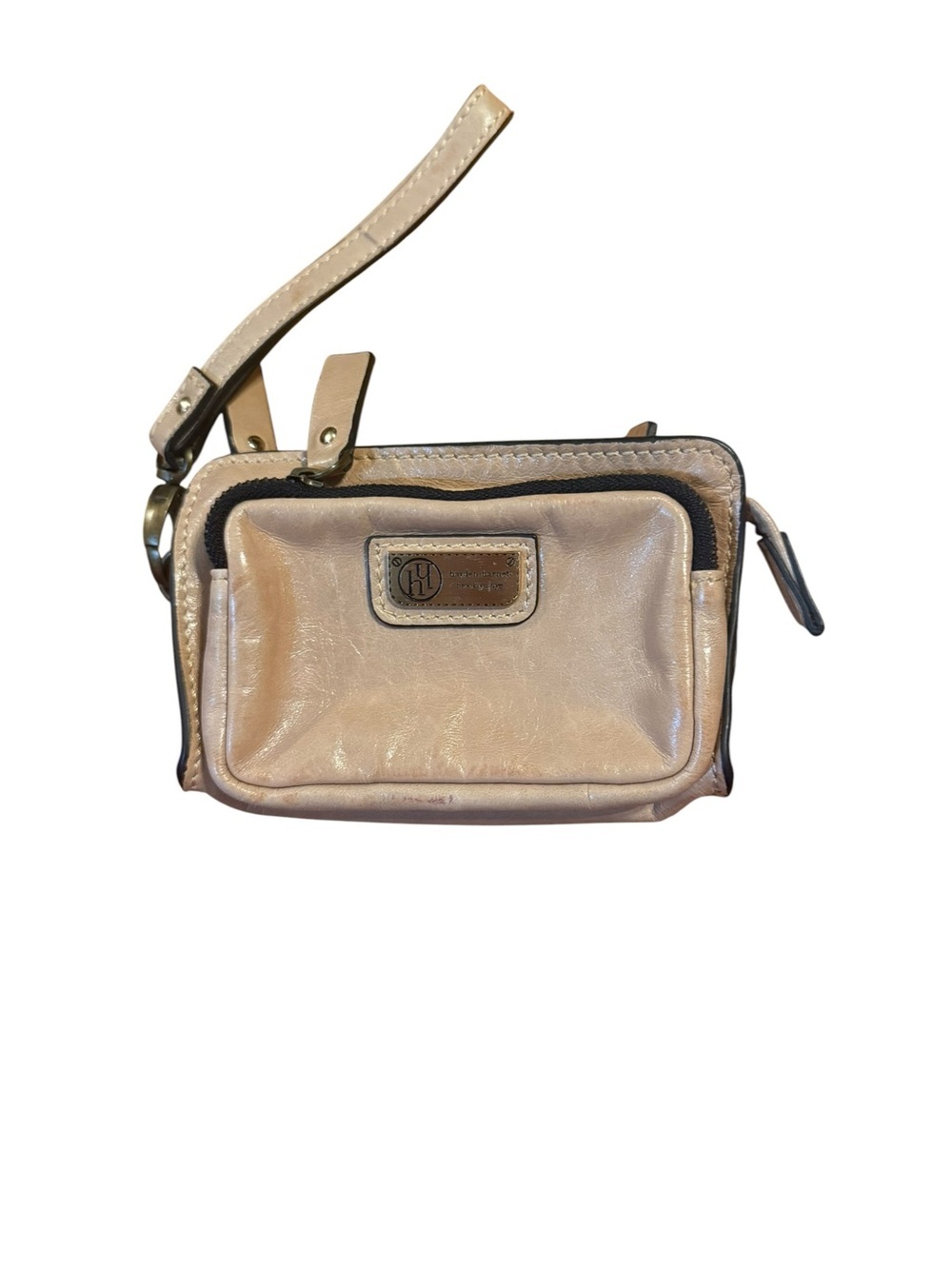 Hayden harnett Metallic Champagne Beige Wristlet with Front Pocket